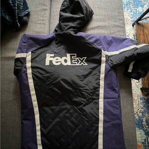 FedEx Men's Performance Jacket - Black and Purple